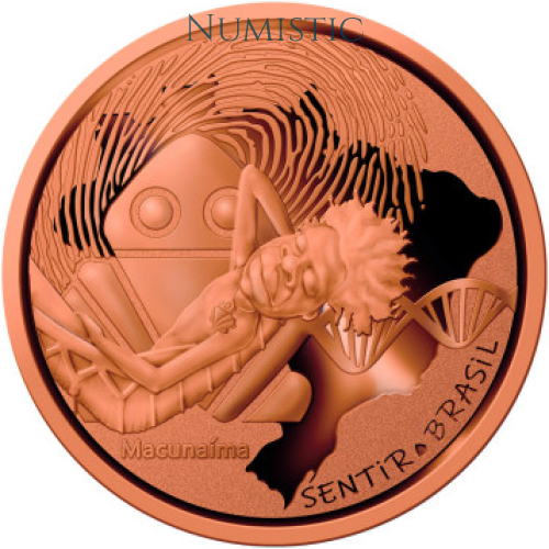 Medalha Série Centenário da Semana de Arte Moderna - Sentir — reverse