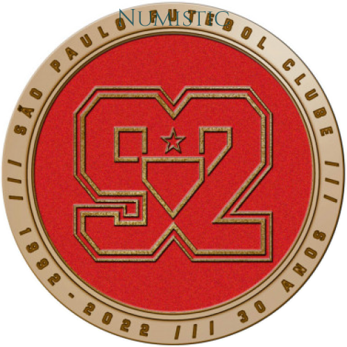 Medalha São Paulo Futebol Clube - 30 Anos Das Conquistas
