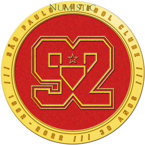 Medalha São Paulo Futebol Clube - 30 Anos Das Conquistas