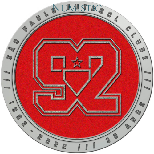 Medalha São Paulo Futebol Clube - 30 Anos Das Conquistas — obverse