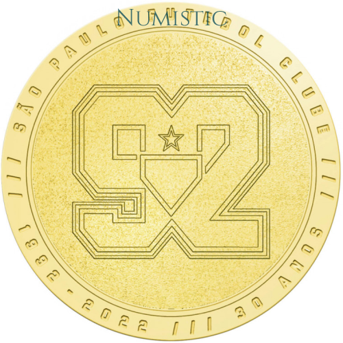 Medalha São Paulo Futebol Clube - 30 Anos Das Conquistas — obverse