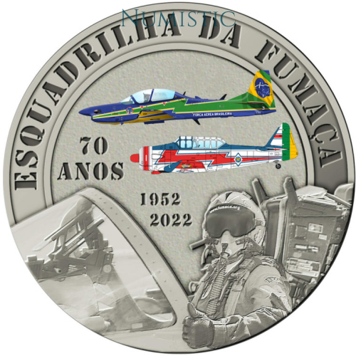 Medalha 70 anos da Esquadrilha da Fumaça — reverse