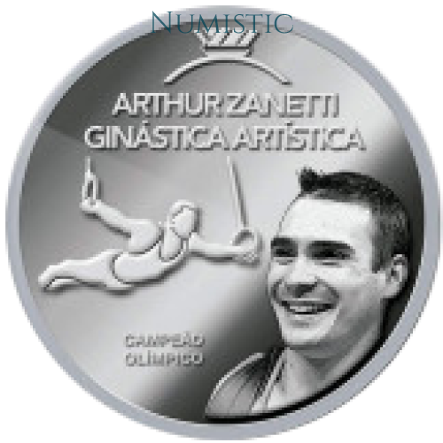 Medalha Grandes Ídolos do Esporte - Arthur Zanetti — reverse