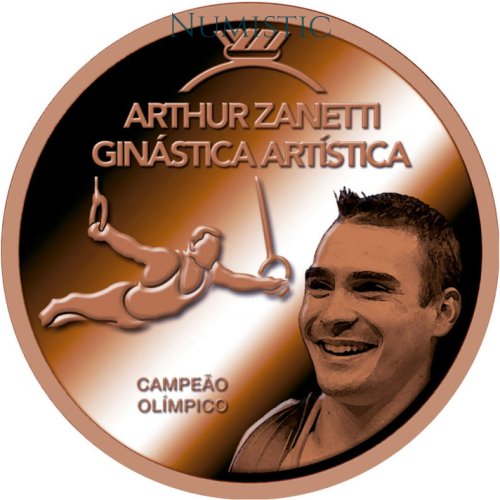 Medalha Grandes Ídolos do Esporte - Arthur Zanetti — reverse