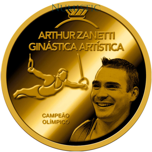 Medalha Grandes Ídolos do Esporte - Arthur Zanetti — reverse