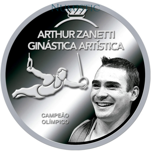 Medalha Grandes Ídolos do Esporte - Arthur Zanetti — reverse