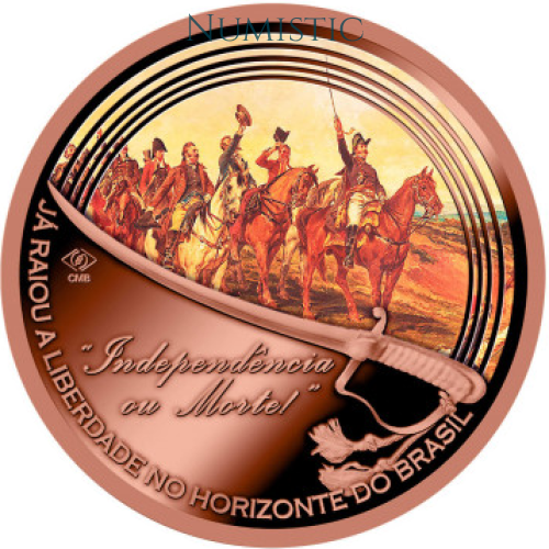 Medalha Série Bicentenário da Independência do Brasil - D. Pedro I — reverse