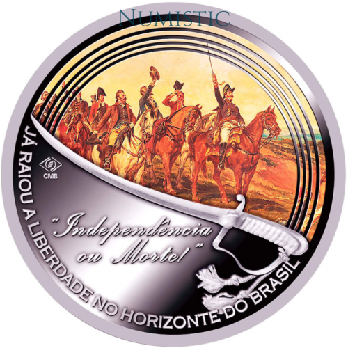 Medalha Série Bicentenário da Independência do Brasil - D. Pedro I — reverse