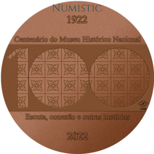 Medalha Centenário do Museu Histórico Nacional — reverse