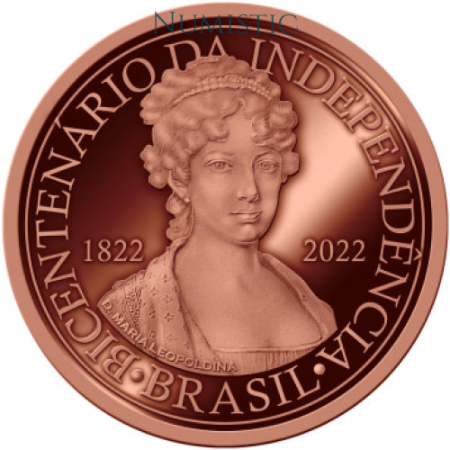 Medalha Série Bicentenário da Independência - D. Maria Leopoldina — obverse