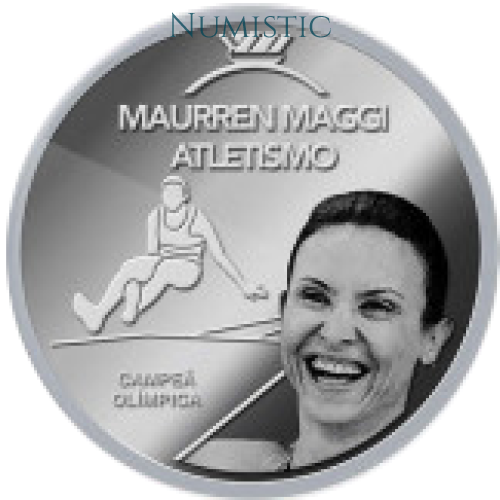 Medalha Grandes Ídolos do Esporte - Maurren Maggi — reverse