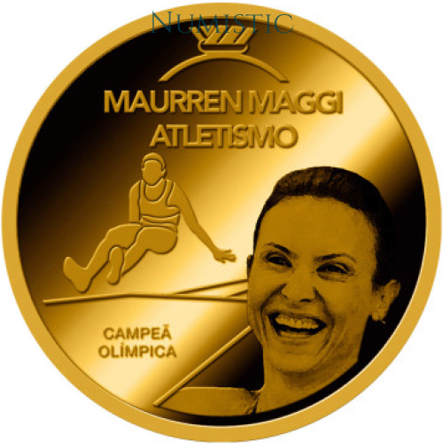 Medalha Grandes Ídolos do Esporte - Maurren Maggi — reverse