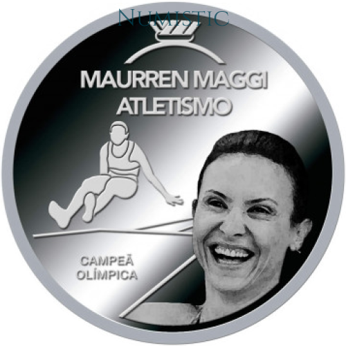 Medalha Grandes Ídolos do Esporte - Maurren Maggi — reverse