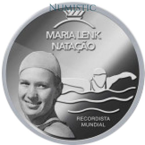 Medalha Grandes Ídolos do Esporte - Maria Lenk — reverse