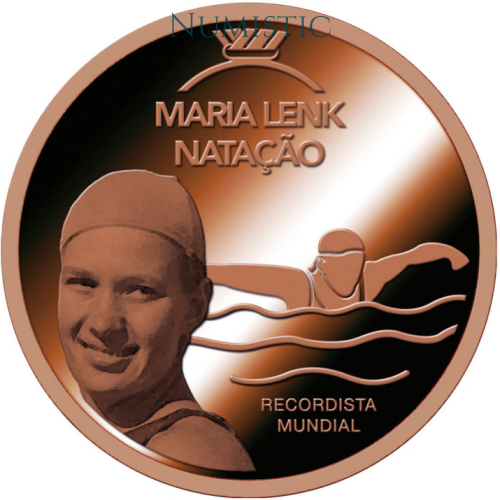 Medalha Grandes Ídolos do Esporte - Maria Lenk — reverse