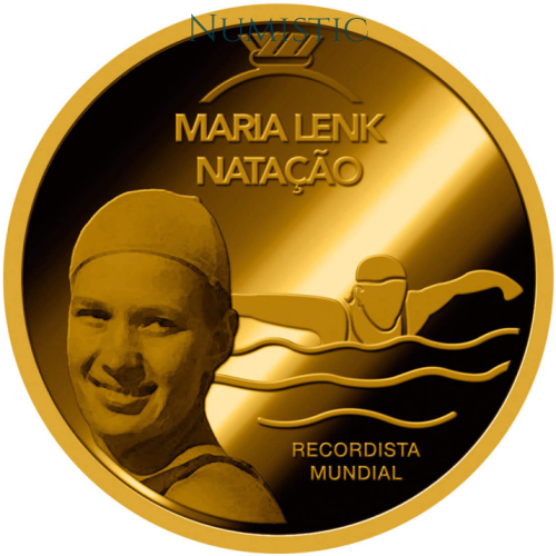 Medalha Grandes Ídolos do Esporte - Maria Lenk — reverse