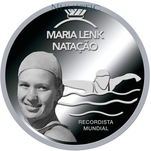 Medalha Grandes Ídolos do Esporte - Maria Lenk — reverse