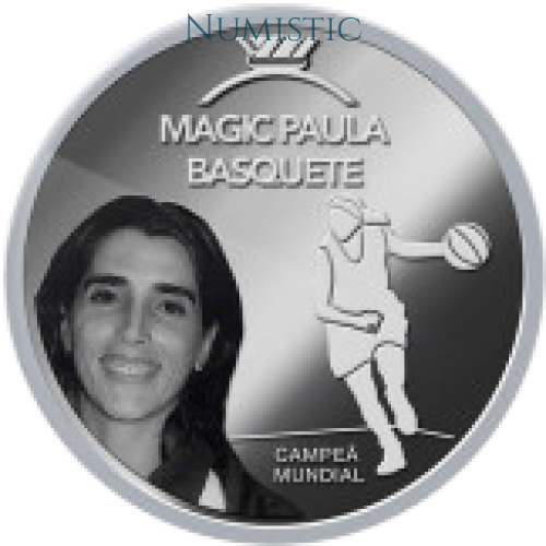 Medalha Grandes Ídolos do Esporte - Magic Paula — reverse