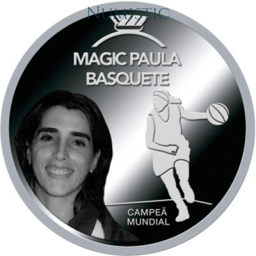 Medalha Grandes Ídolos do Esporte - Magic Paula — reverse