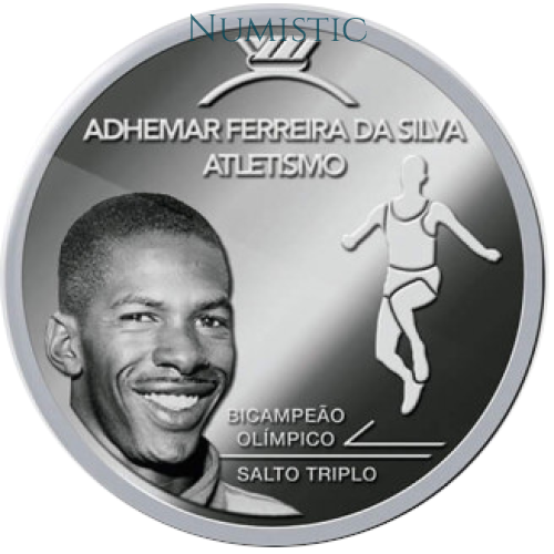Medalha Grandes Ídolos do Esporte - Adhemar Ferreira — reverse