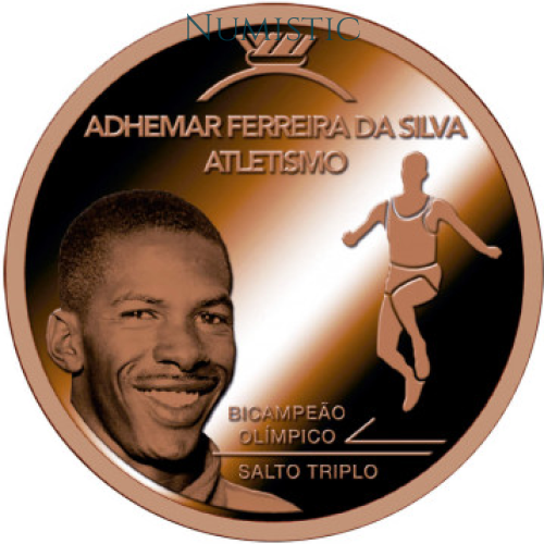 Medalha Grandes Ídolos do Esporte - Adhemar Ferreira — reverse