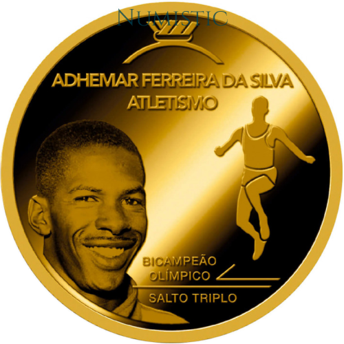 Medalha Grandes Ídolos do Esporte - Adhemar Ferreira — reverse