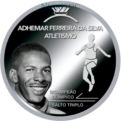 Medalha Grandes Ídolos do Esporte - Adhemar Ferreira — reverse