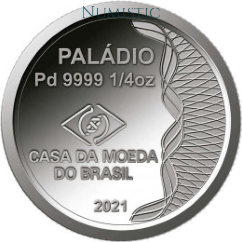 Metal Nobre Circular Paládio (Pd) — obverse