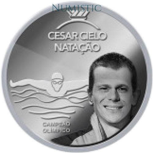 Medalha Grandes Ídolos do Esporte - Cesar Cielo — reverse