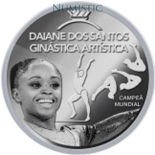 Medalha Grandes Ídolos do Esporte - Daiane dos Santos — reverse
