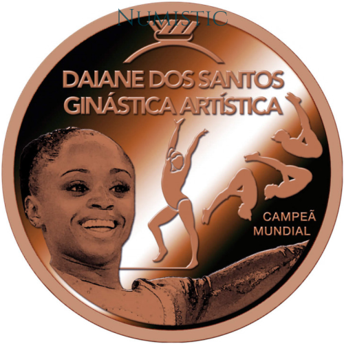 Medalha Grandes Ídolos do Esporte - Daiane dos Santos — reverse