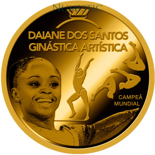 Medalha Grandes Ídolos do Esporte - Daiane dos Santos — reverse