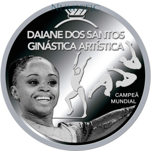 Medalha Grandes Ídolos do Esporte - Daiane dos Santos — reverse