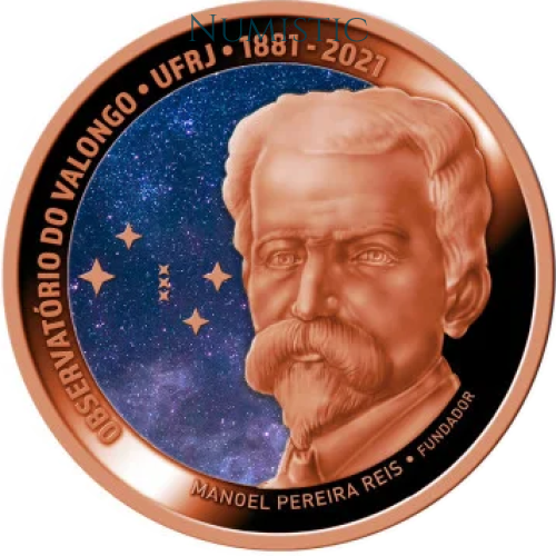 Medalha 140 Anos do Observatório Do Valongo/UFRJ — obverse