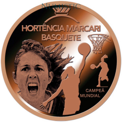 Medalha Grandes Ídolos do Esporte - Hortência Marcari — reverse