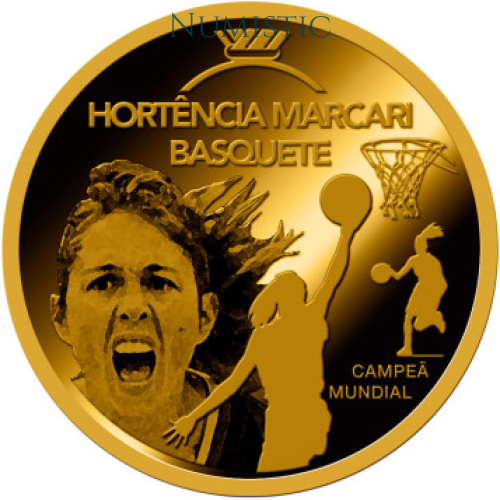 Medalha Grandes Ídolos do Esporte - Hortência Marcari — reverse