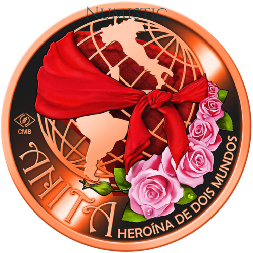 Medalha 200 Anos do Nascimento de Anita Garibaldi — reverse