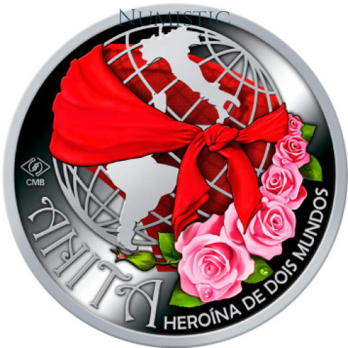 Medalha 200 Anos do Nascimento de Anita Garibaldi — reverse