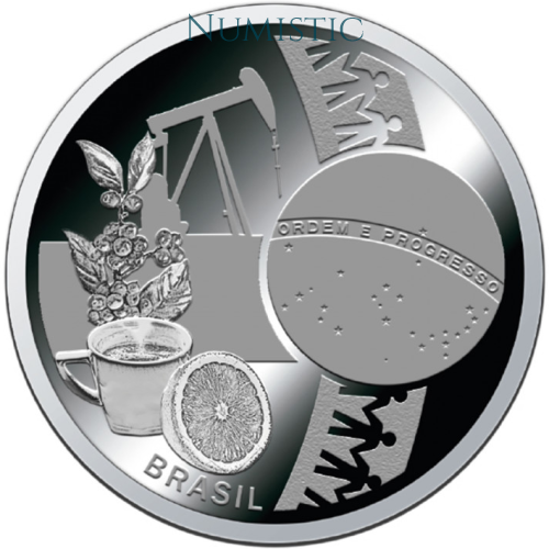Medalha 30 Anos do Tratado de Assunção Países Fundadores - Brasil — reverse