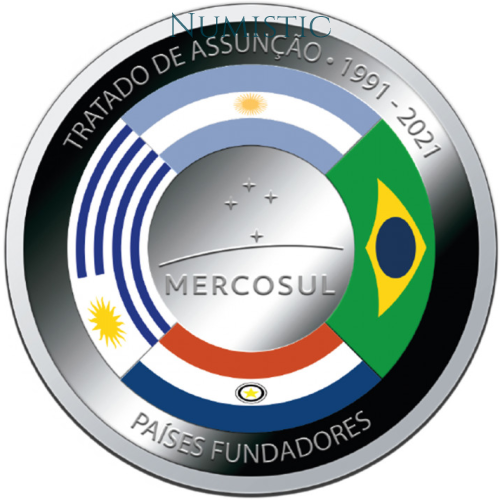 Medalha 30 Anos do Tratado de Assunção Países Fundadores - Argentina — obverse