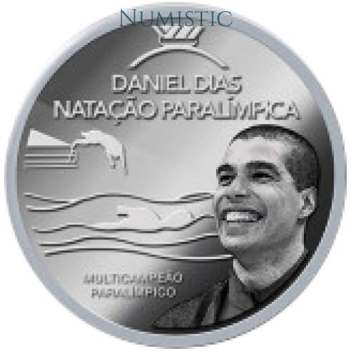Medalha Grandes Ídolos do Esporte - Daniel Dias — reverse
