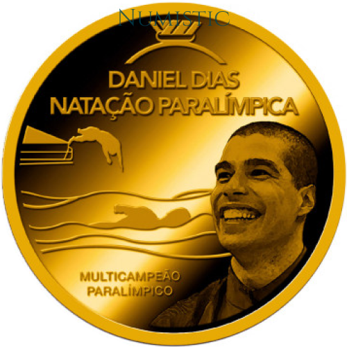 Medalha Grandes Ídolos do Esporte - Daniel Dias — reverse