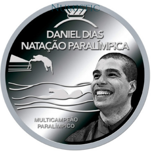 Medalha Grandes Ídolos do Esporte - Daniel Dias — reverse
