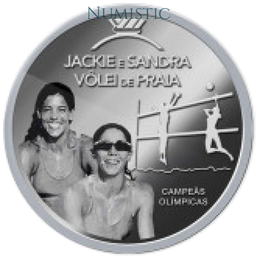 Medalhas Grandes Ídolos do Esporte - Jackie & Sandra — reverse