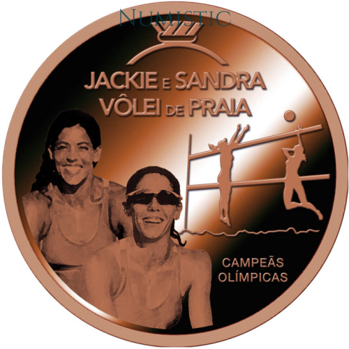 Medalhas Grandes Ídolos do Esporte - Jackie & Sandra — reverse