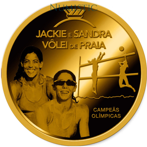 Medalhas Grandes Ídolos do Esporte - Jackie & Sandra — reverse