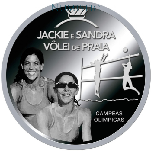 Medalhas Grandes Ídolos do Esporte - Jackie & Sandra — reverse