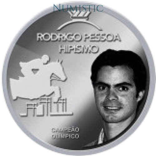 Medalhas Grandes Ídolos do Esporte - Rodrigo Pessoa — reverse