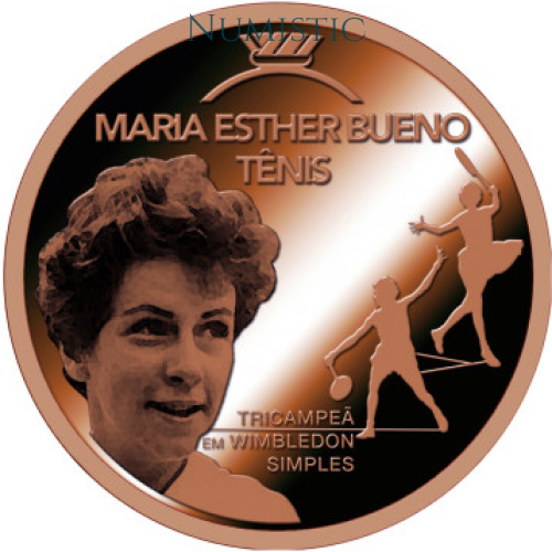 Medalhas Grandes Ídolos do Esporte - Maria Esther — reverse