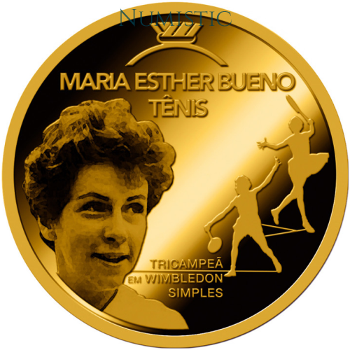 Medalhas Grandes Ídolos do Esporte - Maria Esther — reverse